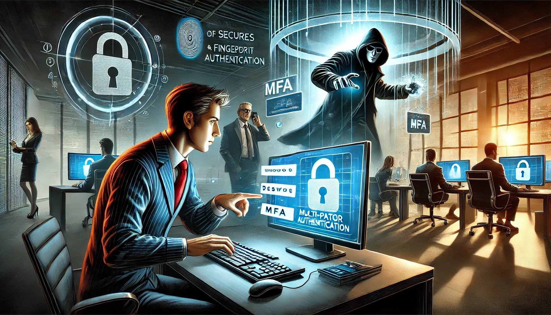 Illustrated by our virtual artist, MFA stands as a robust defense mechanism.