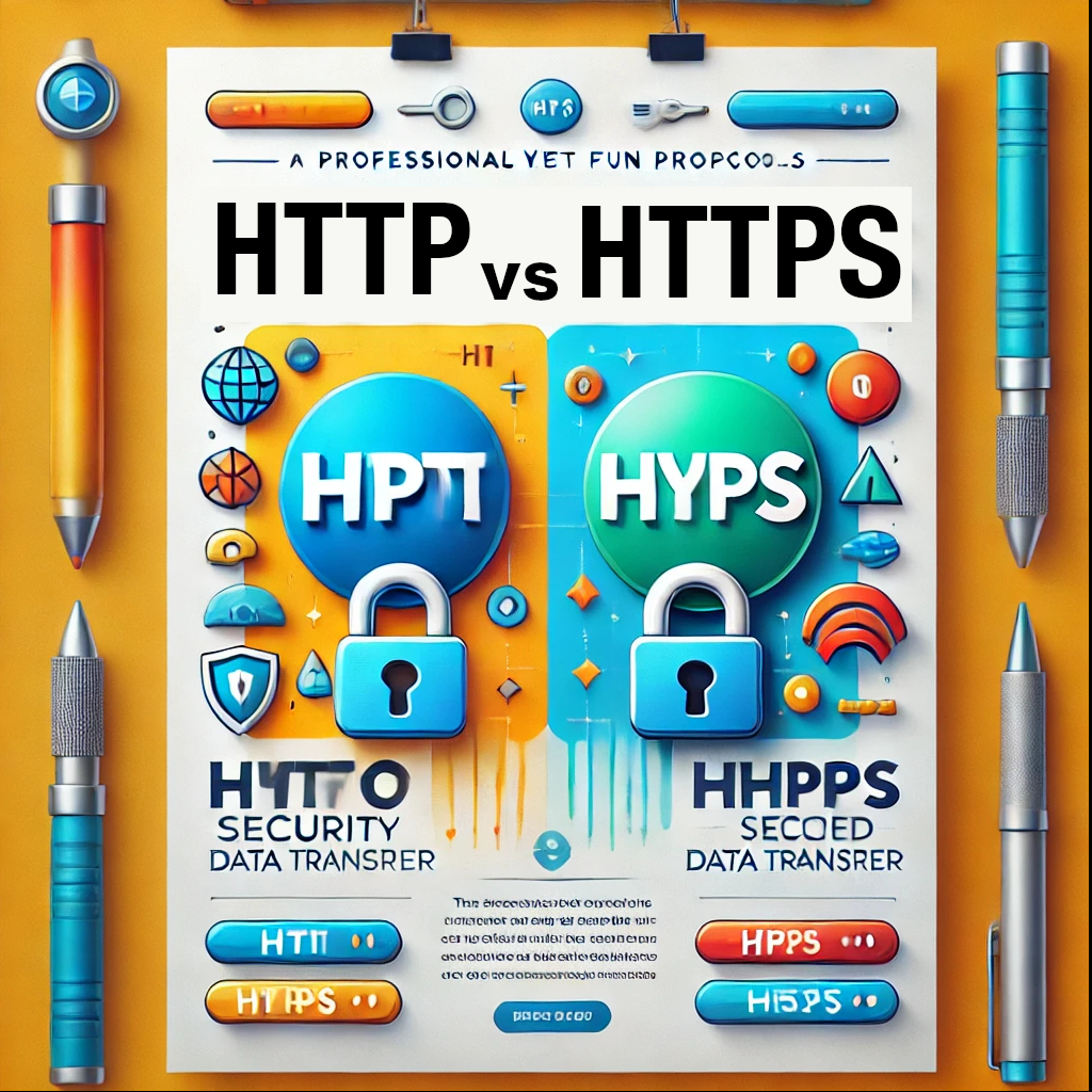 Illustrated by our virtual artist, protocole deep dive HTTP vs HTTPs.