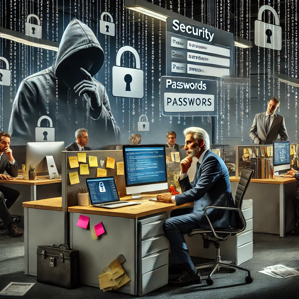Illustrated by our virtual artist, capturing the chaos of cybersecurity gone wrong.